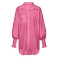 thumbnail image 4 of Womens Summer Outfits, Tops for Women Trendy, Stylish Women Shirts Loose Fit Long Sleeve Casual Tops for Beach and Daily Wear Comfortable Solid Color Blouse for Fashion-Forward Ladies, 4 of 4