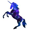 thumbnail image 2 of Rearing Galaxy Unicorn Silhouette Wall Decal Wallmonkeys Peel and Stick Decals for Girls (24 in H x 21 in W) WM502639, 2 of 4