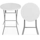 thumbnail image 1 of Mesa plegable Best Choice Products, barra redonda de 80 cm de altura, color blanco, 1 of 8