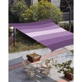 thumbnail image 3 of Sun Shade Sail 14x18Ft Purple Ombre Stripe Uv Block Sunshade Canopy Outdoor Shade Cover Rectangle Shade Cloth For Patio Garden Yard Deck Pergola, 3 of 6
