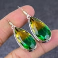 thumbnail image 2 of Natural Tourmaline Gemstone Handmade 925 Sterling Silver Gift Earring 1.97", 2 of 2
