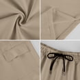 thumbnail image 6 of Dresfit Mens Cargo Shorts Long Baggy Shorts Summer 2026 Drawstring Multi Pockets Fishing Bermuda Shorts Relaxed Fit Stretch Lightweight Running Bottoms S, 6 of 9
