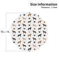 thumbnail image 2 of Lsque Labrador Retriever Dog Pattern 4" Drink Coasters Set of 4, PVC Leather Absorbent Coasters, Table Coaster Set Decorative Coffee Cup Coasters Housewarming Gift -Octagon, 2 of 6