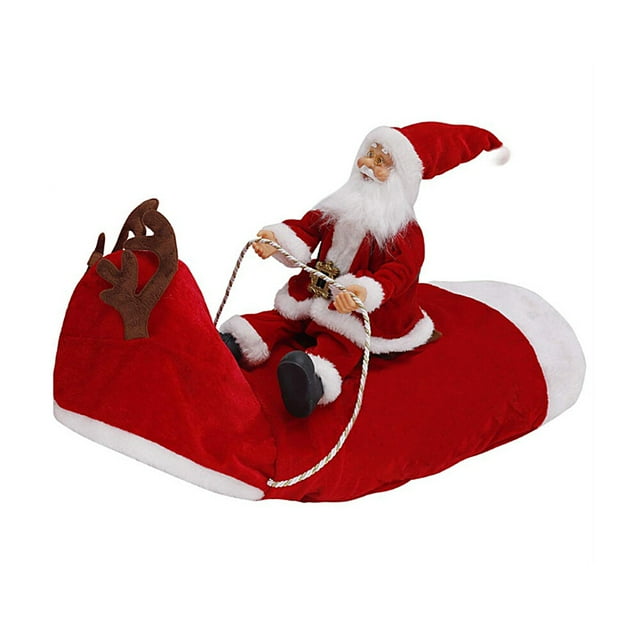 Traje de perro de Papá Noel de Navidad Ropa para mascotas Traje de montar de Papá Noel