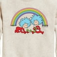 thumbnail image 3 of Cat in the Hat - Thing 1 2 Rainbow - Toddler And Youth Crewneck Fleece Sweatshirt, 3 of 5