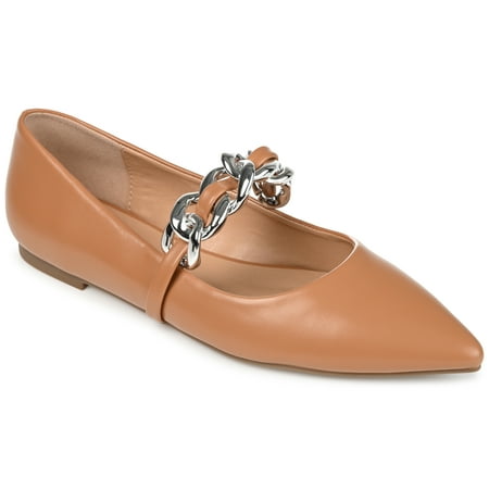 

Journee Collection Womens Metinaa Ballet Pointed Toe Slip On Flats