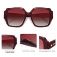 thumbnail image 3 of Gafas de Sol SOJOS Retro Cuadradas Polarizadas SJ2359 Rojas Unisex, 3 of 5