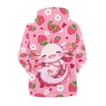 thumbnail image 2 of chaqlin Axolotl Hoodies for Girls 6-7 Trendy Zip Up Sweatshirt Jacket Strawberry Long Sleeve Hoodie Coat Casual Outerwear with Pocket Fall Winter Clothes, 2 of 7