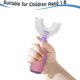thumbnail image 4 of Cepillo de dientes para niños en forma de U, cabezal de cepillo de silicona suave con mango, 4 of 5