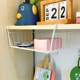 thumbnail image 4 of SHAGUOZHOU Under Shelf Durable Metal Wire Rack Hanging Shelf Storage Under Cabinet 3 Tier Dish Rack over Shelf Kitchen Dish Drainers for Kitchen Counter Small Stainless Steel Racks, 4 of 4