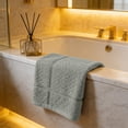 thumbnail image 6 of Kyusrd Hand Towels for Bathroom,Cotton Soft Absorbent Decorative Hand Towel for Face Spa Bath Gym Kitchen,Green,33x73cm, 6 of 6