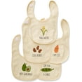 thumbnail image 2 of Touched by Nature Baby Organic Cotton Bibs 5pk, Guacamole, One Size, 2 of 3