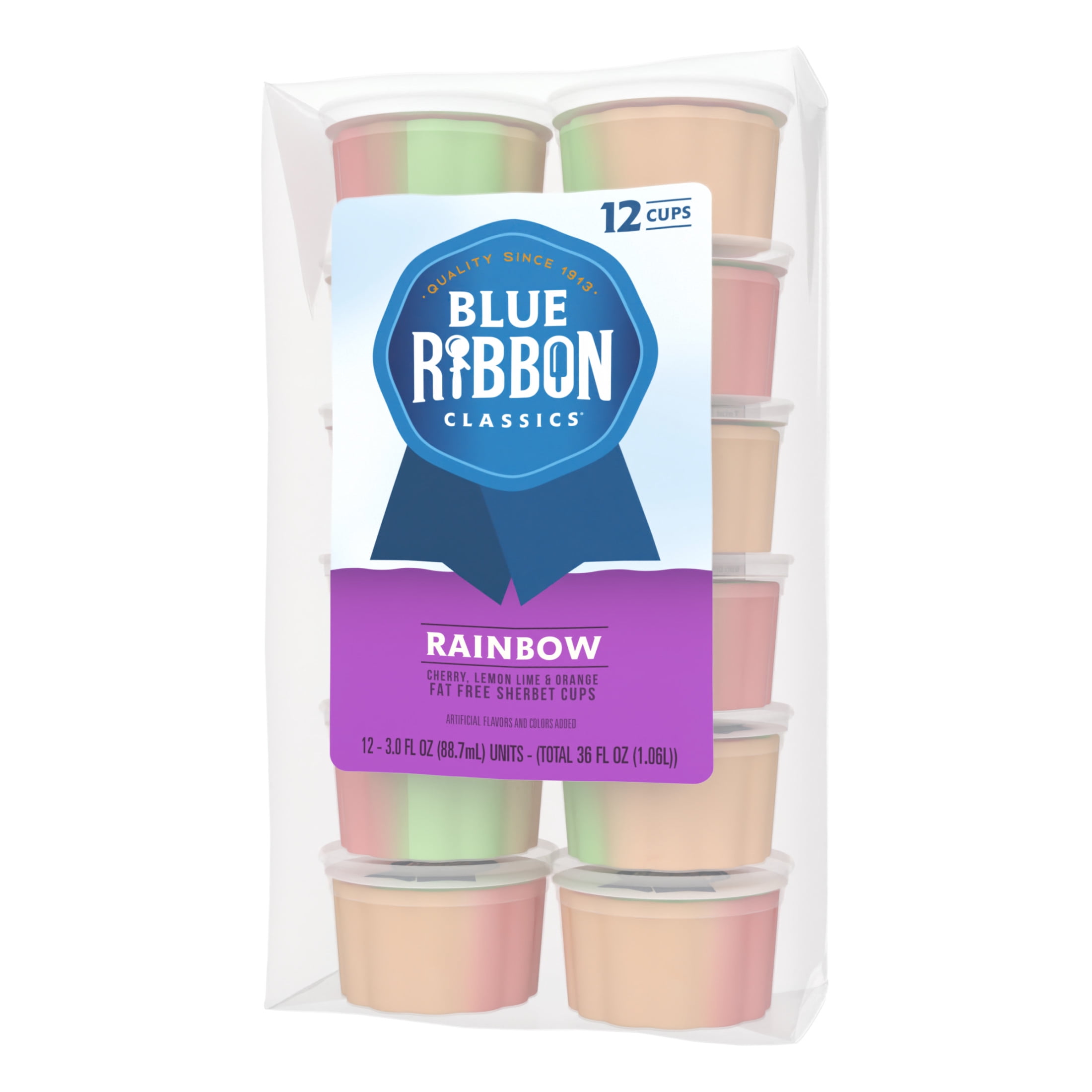 Blue Ribbon Classics Rainbow Sherbet Cup, 12pk - Walmart.com