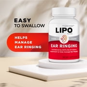 Lipo Flavonoid Ear Ringing Supplement with Lemon Bioflavonoid and Essential Vitamins, 500 Count
