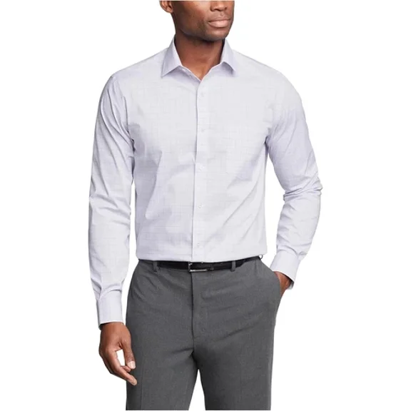 Van Heusen Men's Dress Shirt Regular Fit Ultra Wrinkle Free Flex Collar Stretch