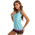 thumbnail image 3 of Augper Women Plus Size Print Strappy Back Set Two Piece Swimsuits Swimdress, 3 of 4