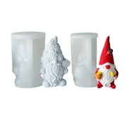 JZROCKER Gnome Resin Mold,Aromatherapy Candle Silicone Mold Plaster Cement Epoxy Mold