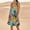 Multicolor#1, variant on Women's Tropical Leaf Print Mini Shift Dress,Scoop Neck Sleeveless Loose A-Line Sundress, Cotton Linen Summer Dresses with Pockets 2026 Beach Casual Flowy Beach Coverup