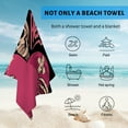 thumbnail image 4 of GZHJMY Beach Towel for Women Girls, Skull Holding Love Bath Towel, Oversized Lightweight Sport Towel, 31x71 Inch, 4 of 7