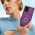 thumbnail image 5 of ELEHOLD Case for Samsung Galaxy A51 4G,Business PU Leather Stand Case with Card Holder & Ring Holder,Deeppurple, 5 of 7