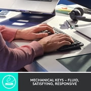Logitech MX Mechanical Mini Wireless Illuminated Keyboard, Tactile Quiet Switches, Backlit, Bluetooth, USB-C, macOS, Windows, Linux, iOS, Android, Graphite
