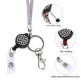 thumbnail image 4 of ID Carte Cordon Sangle Bling Paillettes Rétractable Collier Badge Bobine Sangle de Cou, 4 of 9