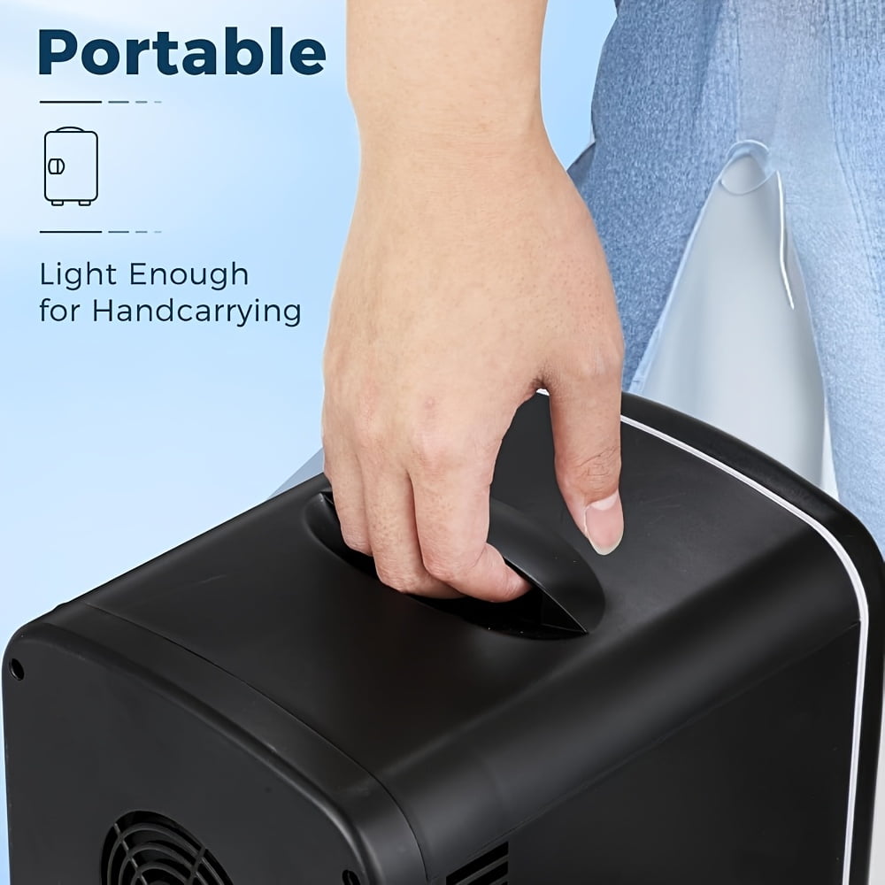Mini Fridge for Skincare and Drinks, 1.06 Gal Portable Refrigerator for Bedroom