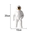 thumbnail image 2 of 2x creativo modelo estatua escultura estatuil espacio exterior regalos juguete para estante dormitorio Zulema Estatuilla de astronauta, 2 of 8