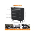thumbnail image 4 of Bingirl 4 - Drawer Rolling Tool Box with Wheels, Protective Liner, Sliding Drawers, Side Handle, and Lockable Design for Garage, Warehouse, Workshop, and Repair Shop Tool Storage, 4 of 7