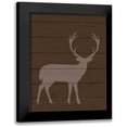 thumbnail image 1 of Robinson, Tamara 20x24 Black Modern Framed Museum Art Print Titled - Deer I, 1 of 5