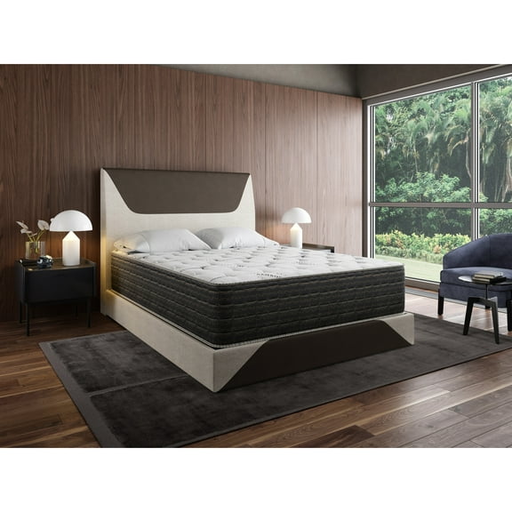 13.5" King Mattress, With Firm Spring Support And -wicking Cover For A Good Night's Sleep Thick Mattress King, Two Sided Foam System Sound