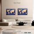 thumbnail image 4 of Elephant Stock Birch Cork World Map Wall Art - Horizontal Canvas Wall Art - Living Room Wall Decor - Map Canvas - Orange And Brown Decor - 51" x 34", 4 of 8
