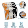thumbnail image 5 of Abstract Art Bed Runner for King Size Bed, Blue Black Orange Line Simple Gray Background Soft Bedding Scarf Bedding Protector Slipcover Sofa Throw for Bedroom Hotel Guesthouse, 5 of 8
