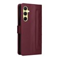 thumbnail image 4 of JTCASES Compatible with Samsung Galaxy A35 5G 6.6 inch Case Wallet Flip Folio Case [Kickstand] with RFID Blocking Card Holders [Shockproof] Wrist Strap Cover for Men Women Girls, Winered, 4 of 13