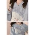 thumbnail image 4 of Sanrio Cinnamoroll Top Sweater V-neck Clothing Loose Cute Sweet Xmas Gifts, 4 of 4