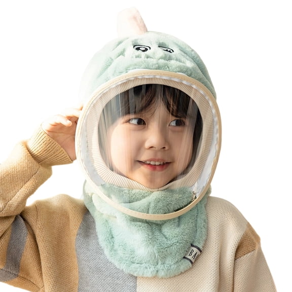 Gaexia 0-3 Months Baby Hats,Winter Kids Face Wind Hat with Ear and Integrated Head Cover for Baby Warmth