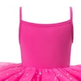 thumbnail image 4 of ITSAME Girls Ballet Dance Dress, Spaghetti Strap Leotards Puffy Tulle Kids Fashion Shiny Ballet Tutu Dress Hot Pink 4-5T, 4 of 5