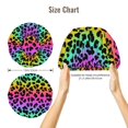 thumbnail image 2 of Rainbow leopard colorful fashion Silk Bonnet for Sleeping Women Men, Adjustable Elastic Satin Bonnet Bonnet for Sleeping, Soft Similar Silk Curly Cuteness Hair Bonnet for Sleeping, 2 of 7