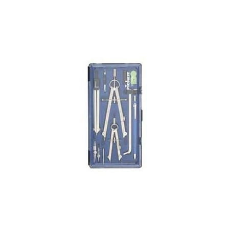 Chartpak CHA1503NC Drafting Set- 5 Piece- Chrome Plated Fine Tool Steel- Silver