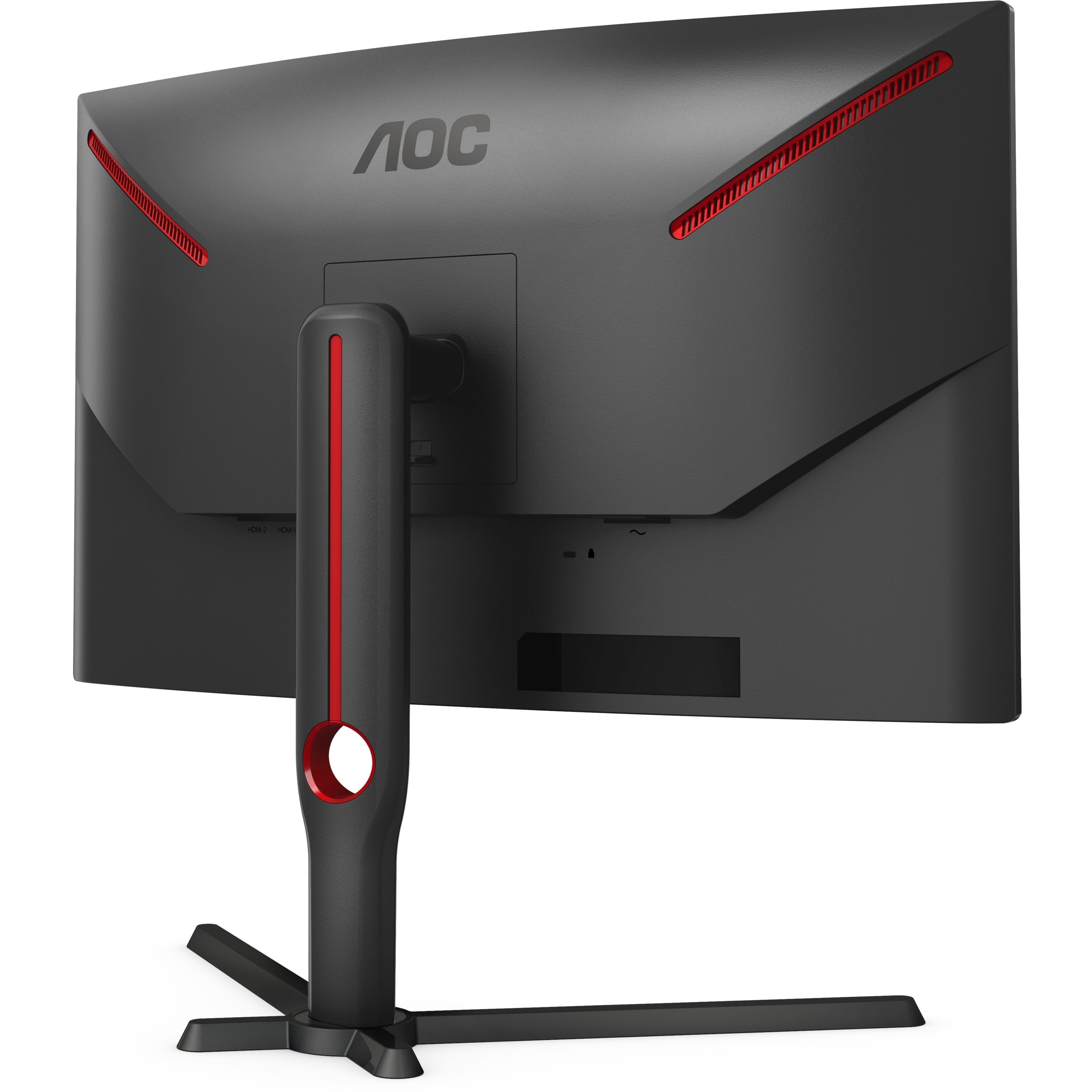 AOC CQ27G3S 27" Class WQHD Curved Screen Gaming LCD Monitor, 16:9, Black, Red