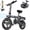 Gray-Pro, variant on INSDRGN Folding Electric Bike for Adults Teens, 650W Peak Motor, 10.4AH 48V Battery 14" Electric Bicycles, 28 Miles Range, Mini Ebike for City Commuter, UL2849, Gray