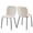 White - 2PCS, variant on NORDICANA Set of 4 Upholstered Dining Chairs, Vintage Home Kitchen Chairs Faux Leather PU, Modern Mid-Centuray Accent Chairs with Metal Legs for Vanity