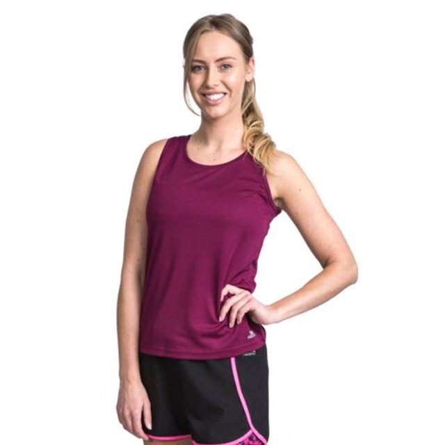 Trespass - Top sin mangas de entrenamiento Tissy para chica mujer (Coral Neón)