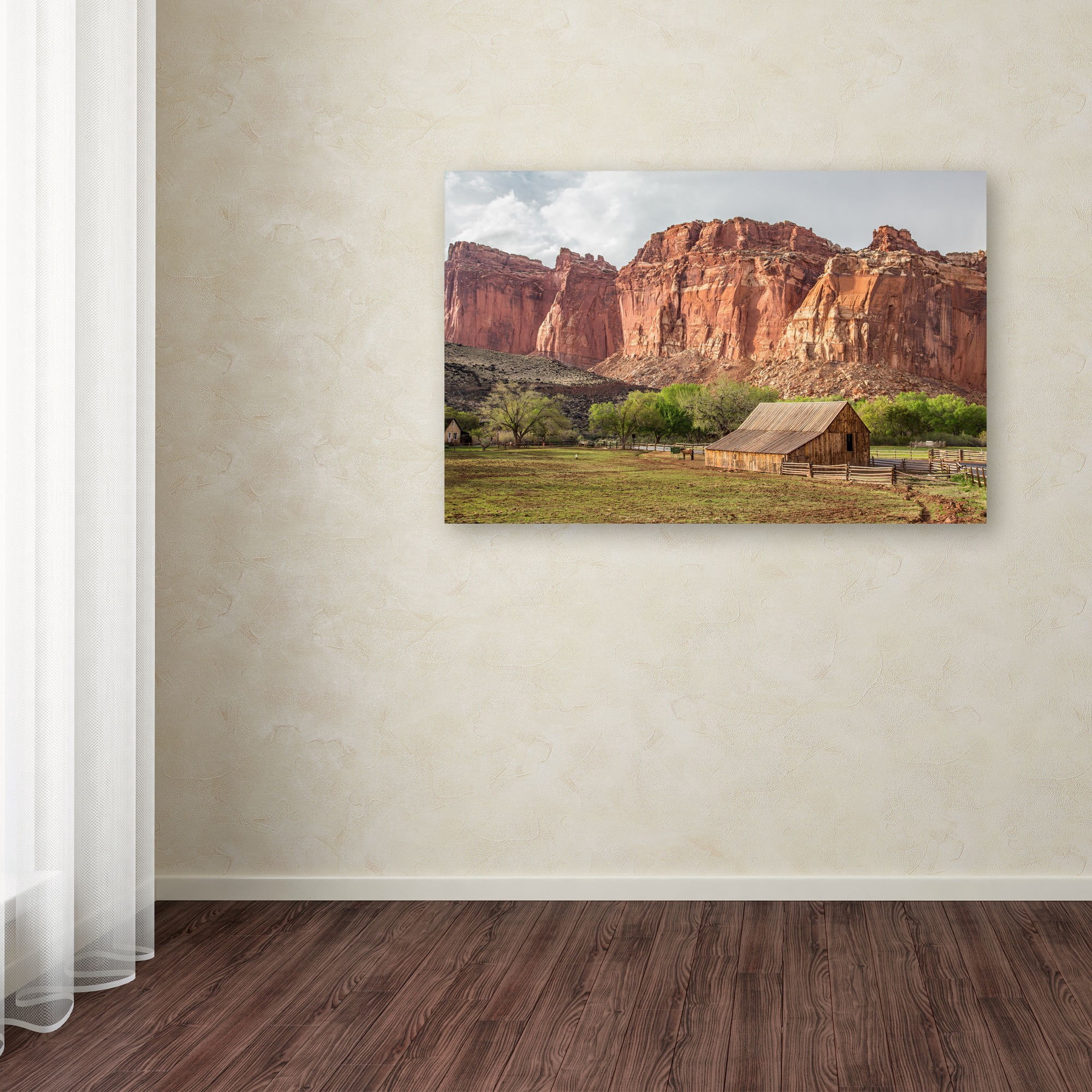 Trademark Fine Art "Capitol Reef Scenic" Canvas Art by Pierre Leclerc