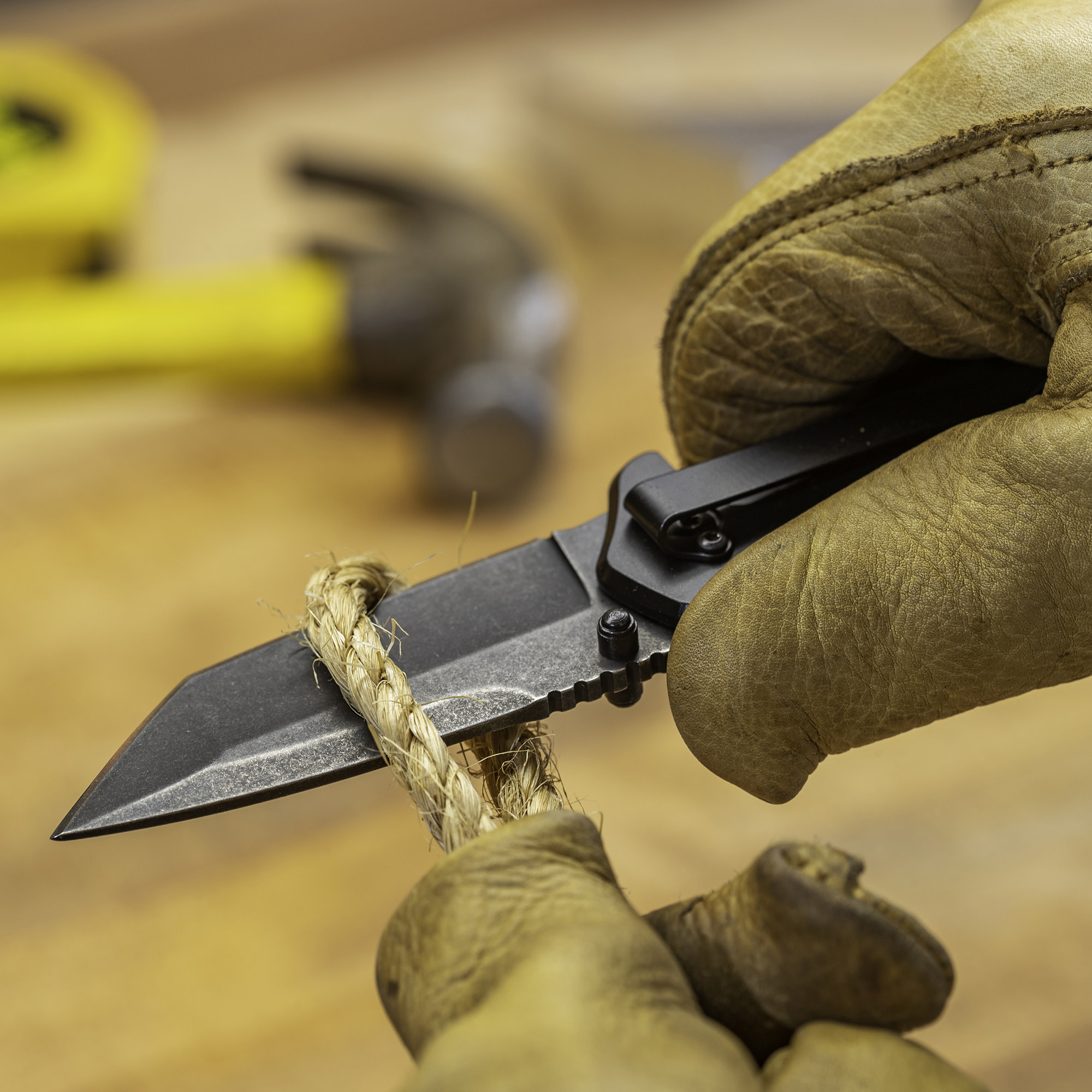 SMITH'S EDGEWORK-SITE 51242 AMERICAN TANTO FOLDING KNIFE BLACK