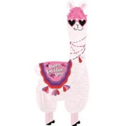 Valentines Day Llama Stick Balloon