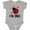 AC-Heather Grey, variant on Inktastic 1st Birthday Ladybug 1 Year Old Girls Baby Bodysuit