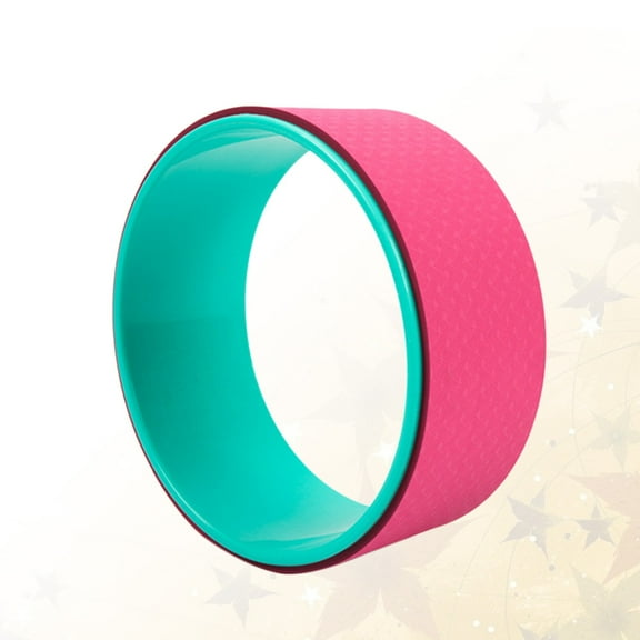 Raindrops Yoga Circle 1 Piece Rose Color 32x0.5in PP Material for Balance and Flexibility Improvement