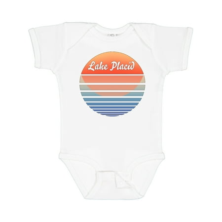 

Inktastic Lake Placid Retro Sunset Boys or Girls Baby Bodysuit