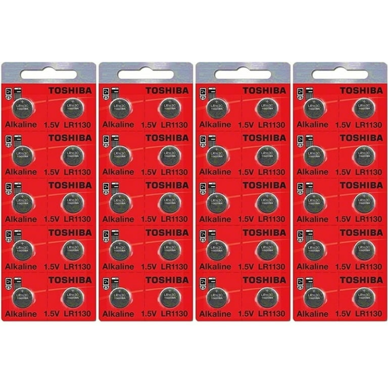 LR1130 AG10 189 1130 LR54 Pack of 50 Toshiba Button Cell Batteries Exp 2024